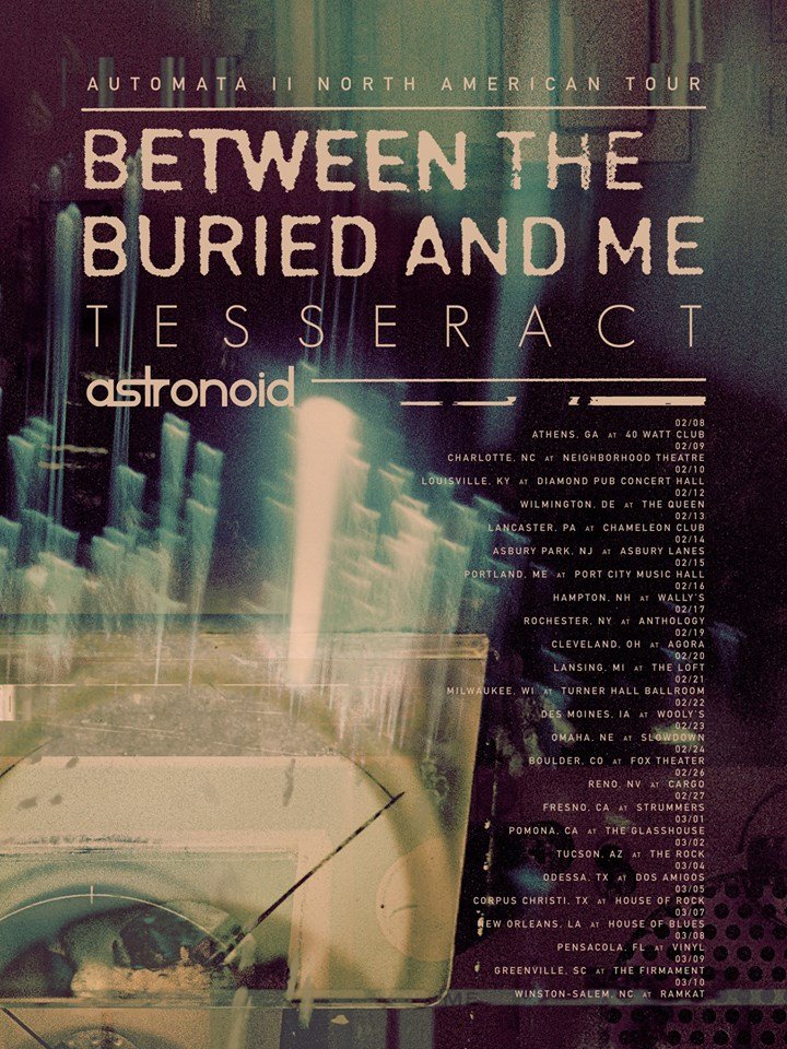 Between The Buried And Me Announce North American Tour with Tesseract and Astronoid