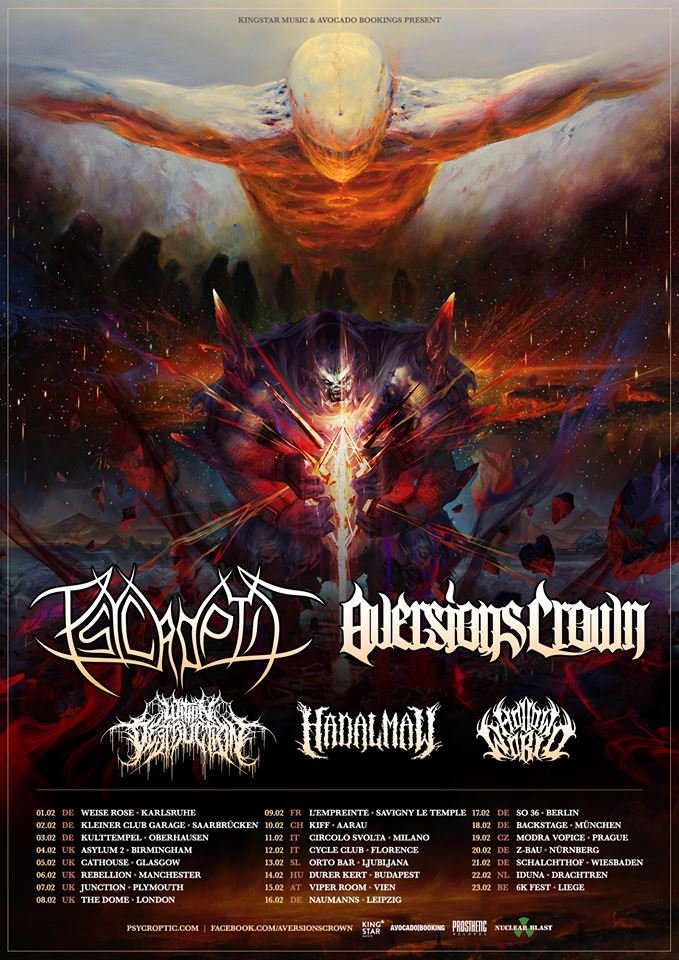 Psycroptic Announce 2019 European Tour