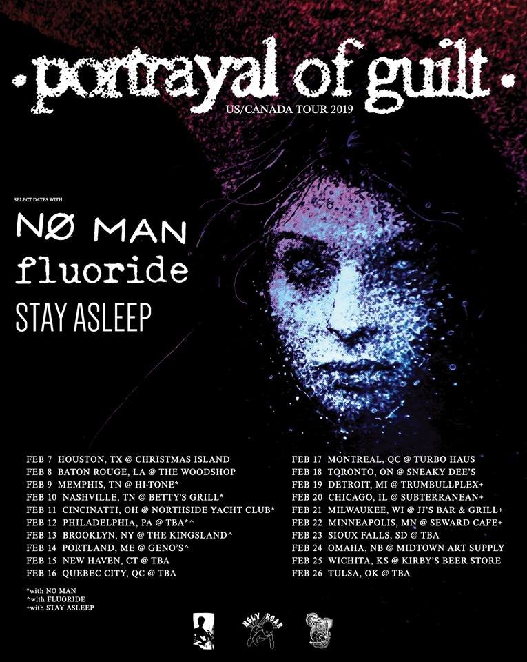 portryala of guilt 2018 tour poster