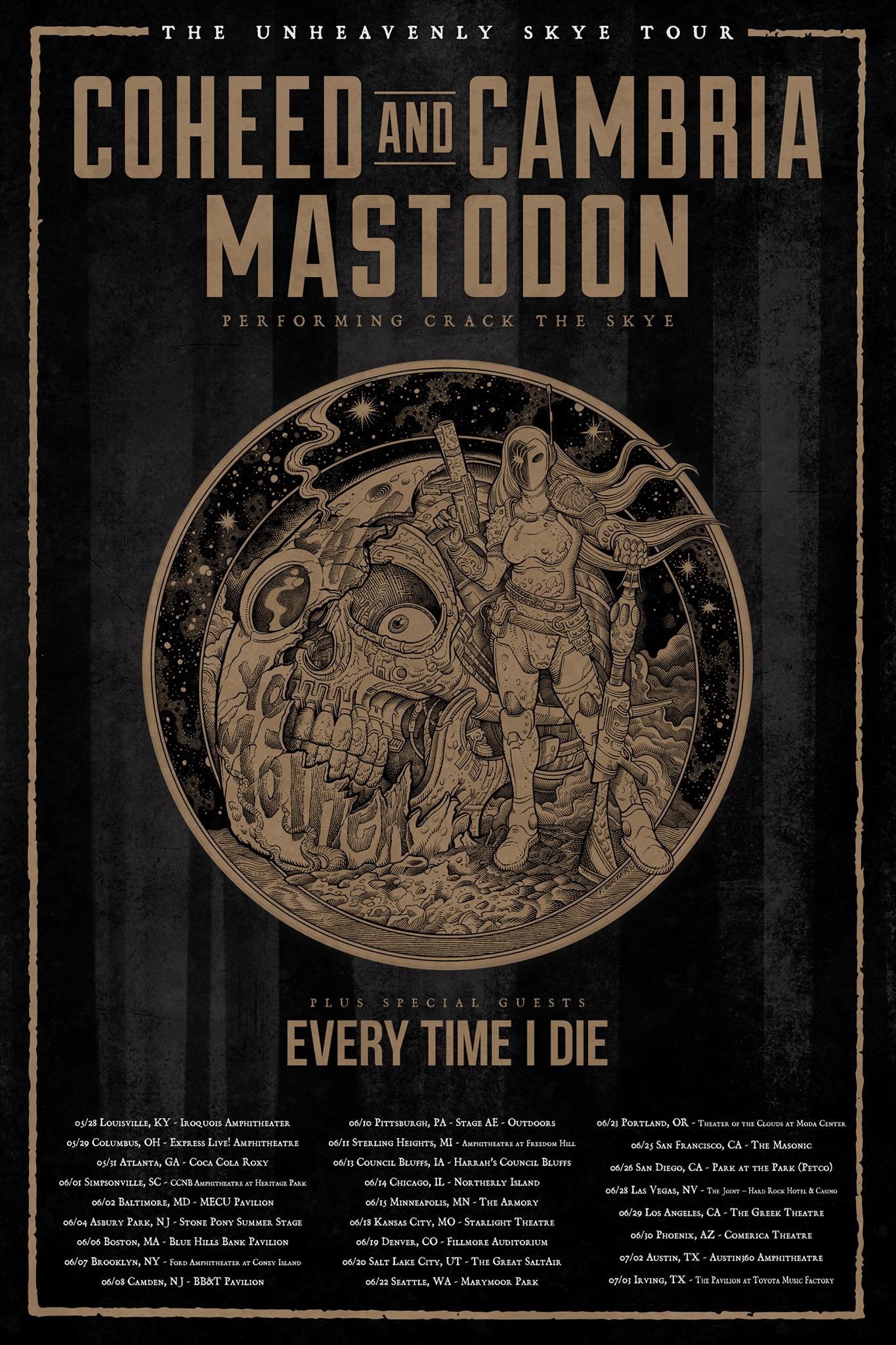 Mastodon to Play US Tour with Coheed and Cambria This Summer